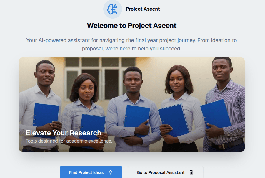 Project Ascent web view